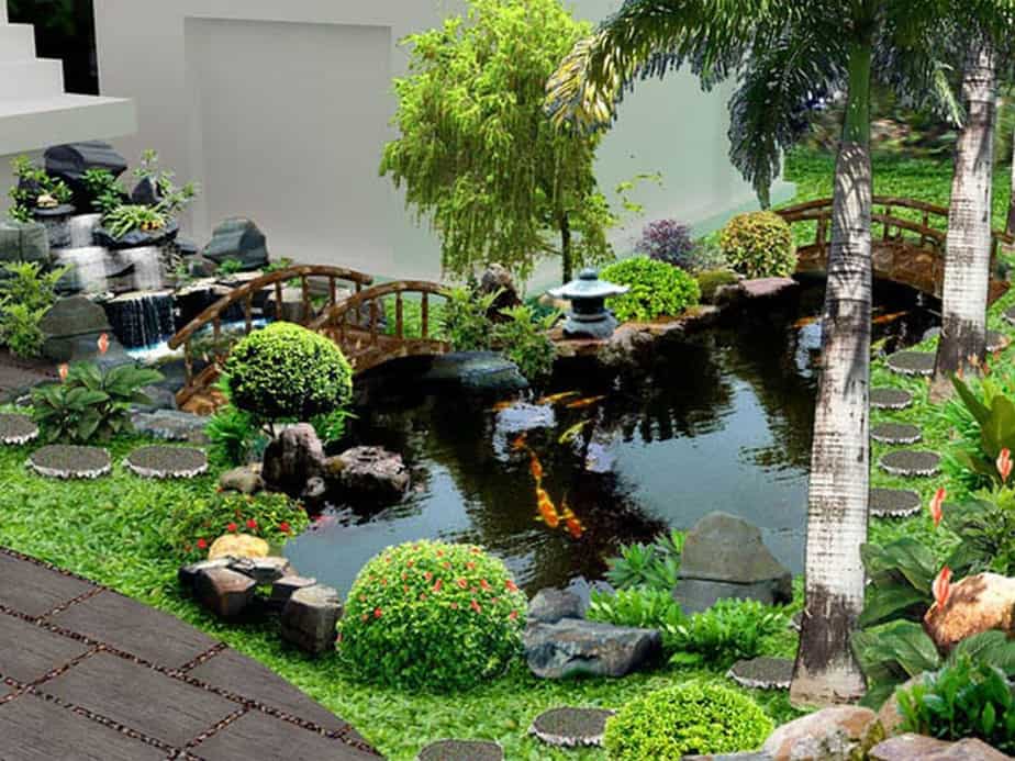 18 mẫu thiết kế tiểu cảnh sân vườn đẹp như tranh vẽ
